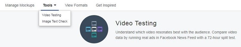 Best Facebook ad tools — Video testing in Creative Hub