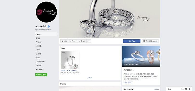 Best Facebook Pages — Amore Mio