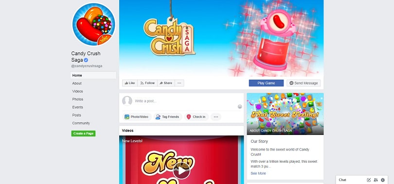 Best Facebook Pages — Candy Crush Saga