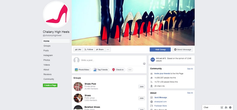 Best Facebook Pages — Chalany High Heels