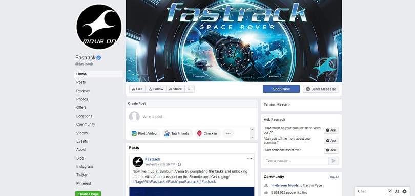 Best Facebook Pages — Fastrack