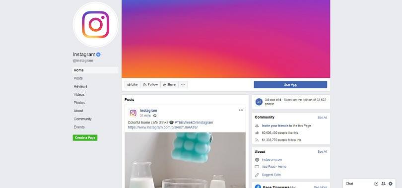 Best Facebook Pages — Instagram