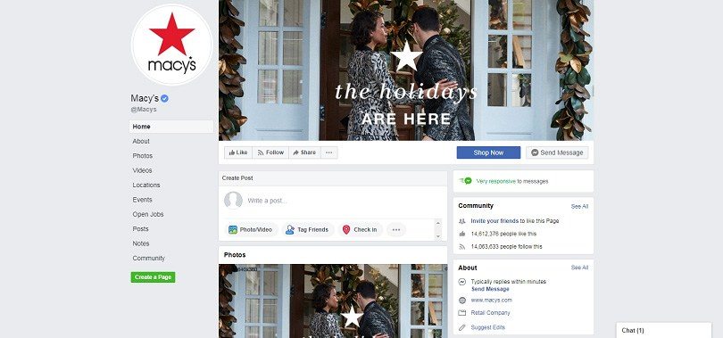 Best Facebook Pages — Macy's