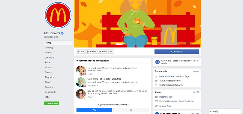 Best Facebook Pages — McDonald's