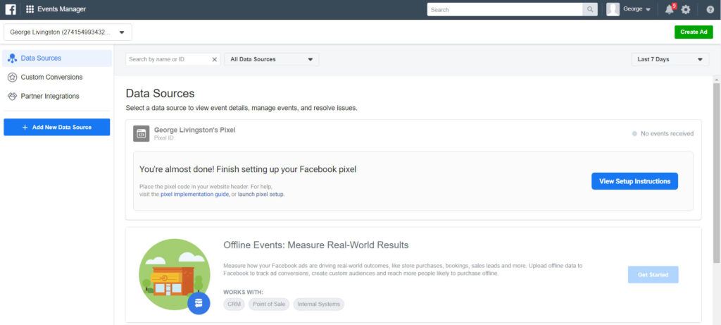 Best time to run Facebook ads — Events Manager