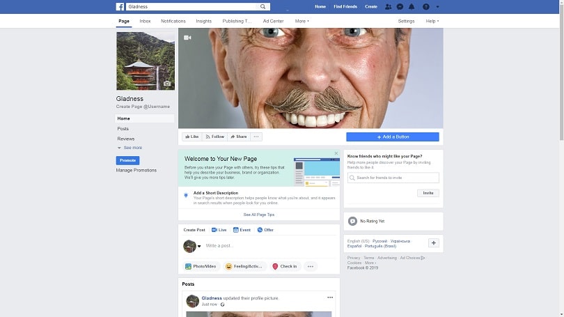 How to create a Facebook Business Page — step five