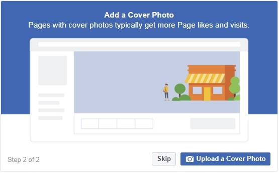 How to create a Facebook Business Page — step four