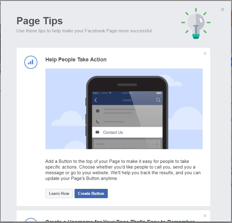 How to create a Facebook Business Page — Page tips