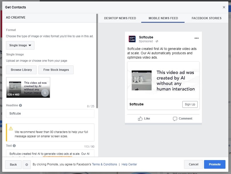 How to create Facebook lead generation ads — get contacts