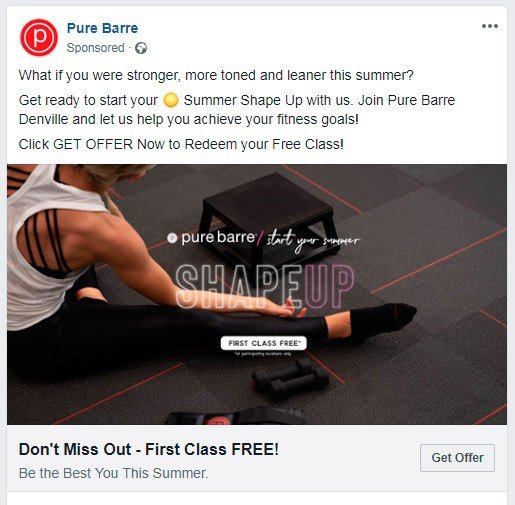 How to create Facebook lead generation ads — Pure Barre