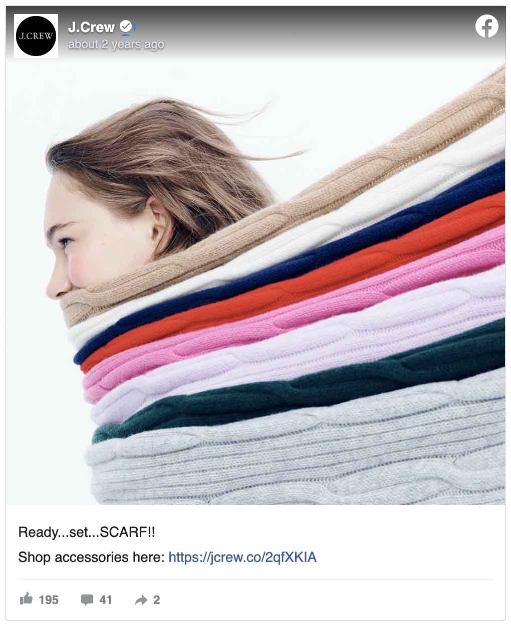 Creative Facebook ads — J.Crew