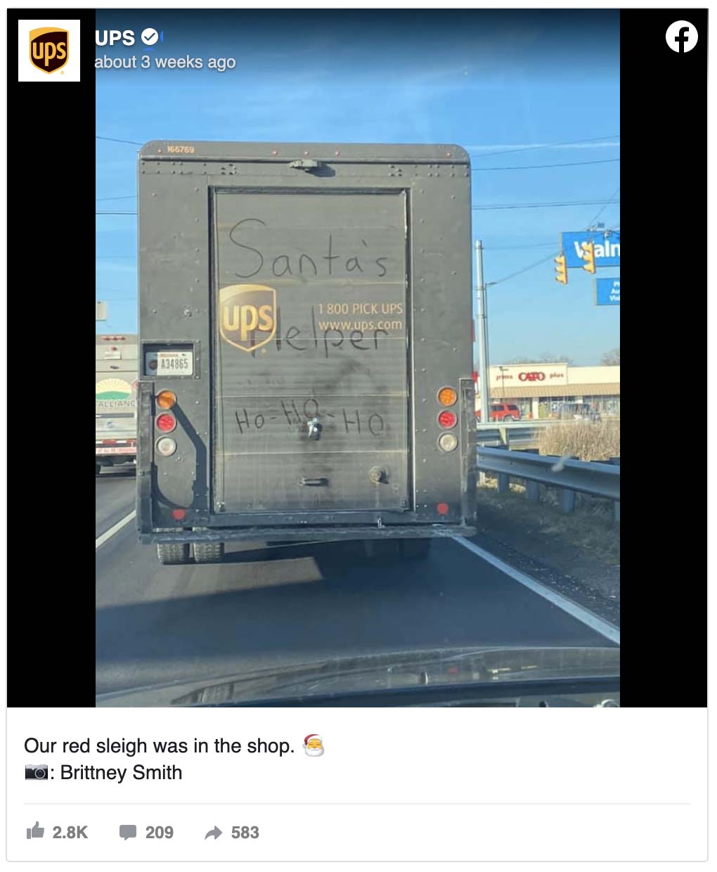 Creative Facebook ads — UPS