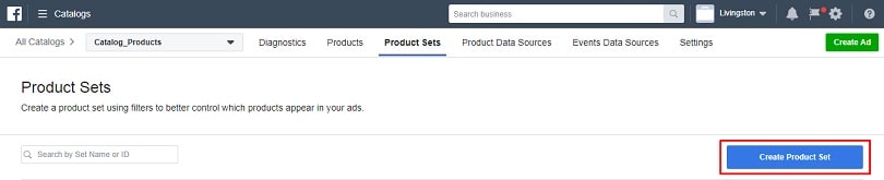 Dynamic product ads on Facebook - product sets