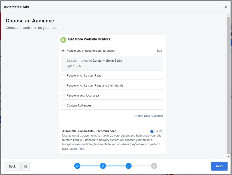 E-commerce Facebook ads stragegy — automated ads audience