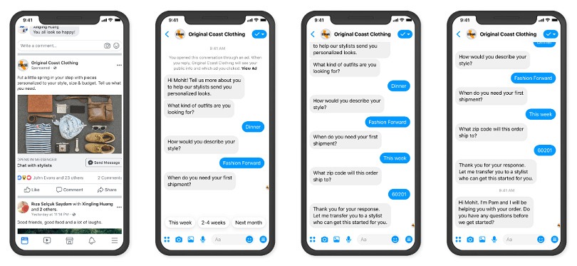 E-commerce Facebook ads stragegy — Messenger chat