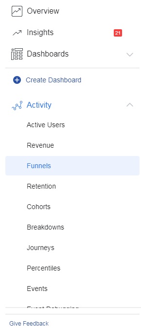 Facebook ad metrics — funnels