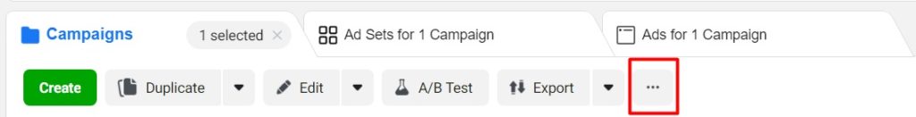 Facebook ad scheduling  — Automated Rules dropdown