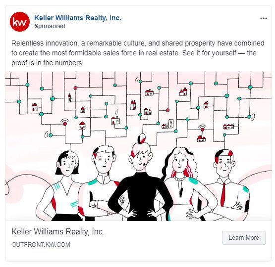 Facebook ads for real estate — Keller Williams Realty, Inc. ad