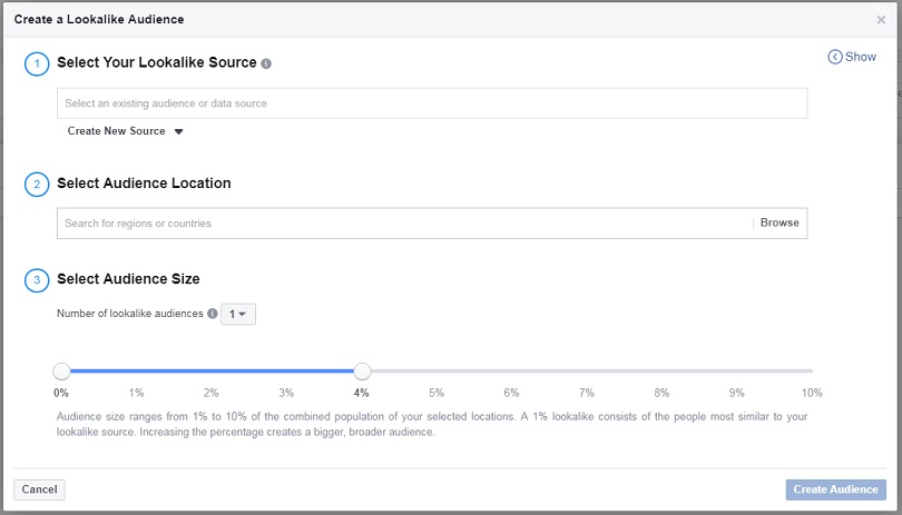 Facebook ads for real estate — Lookalike Audience