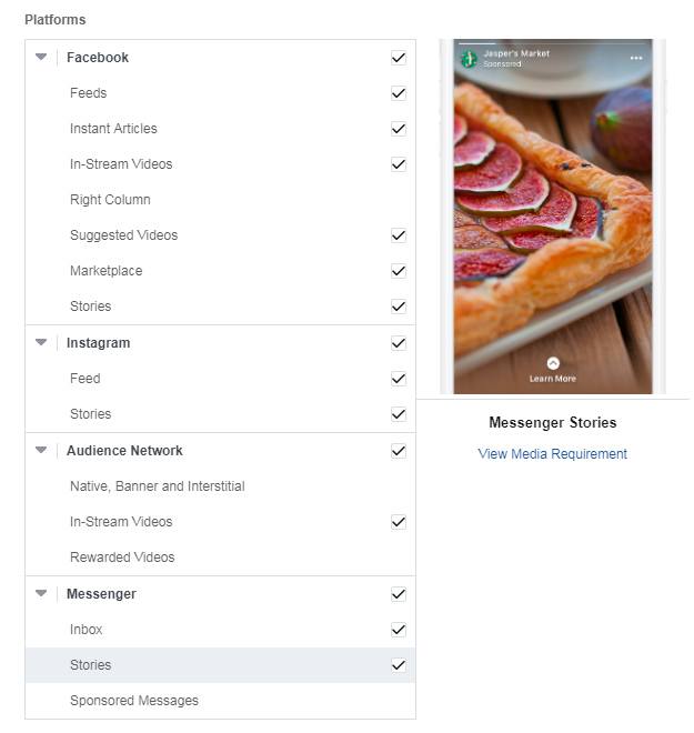 Facebook ads for real estate — Facebook placements