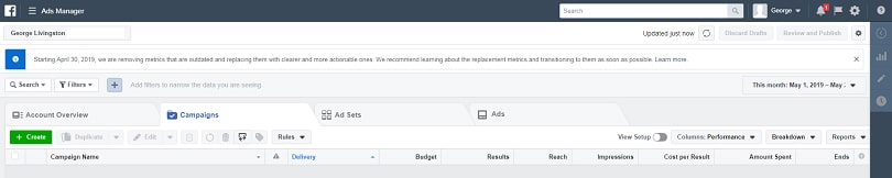 Facebook ads relevance score — Ads Manager