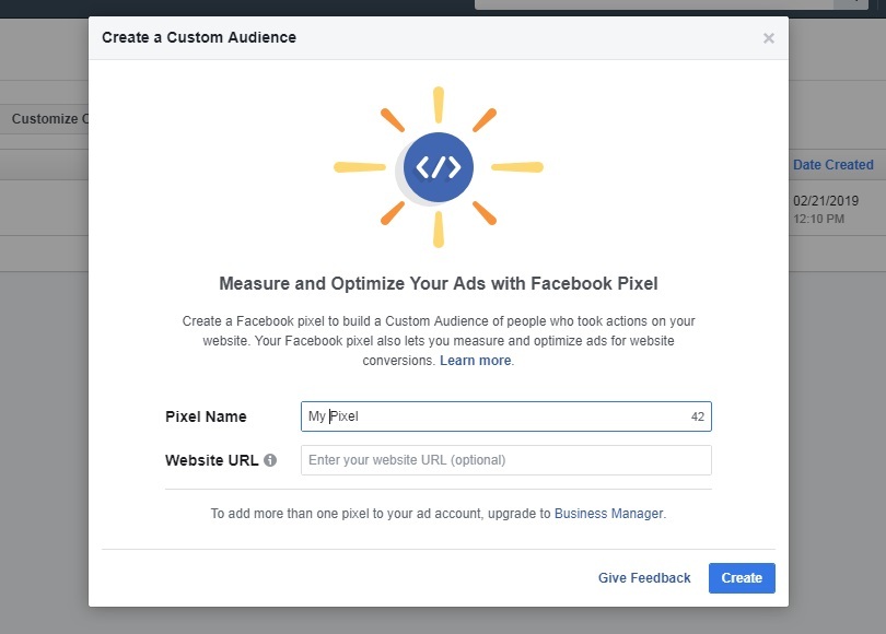 Facebook Custom Audiences — Pixel