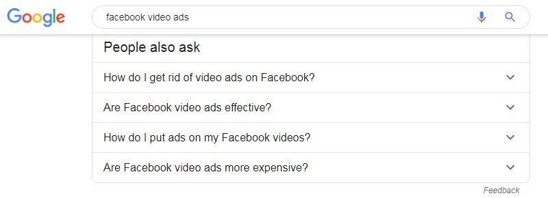 Facebook video ad best practices — Google inquiry