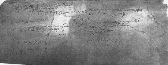 History of advetising — Graffiti in Pompeii