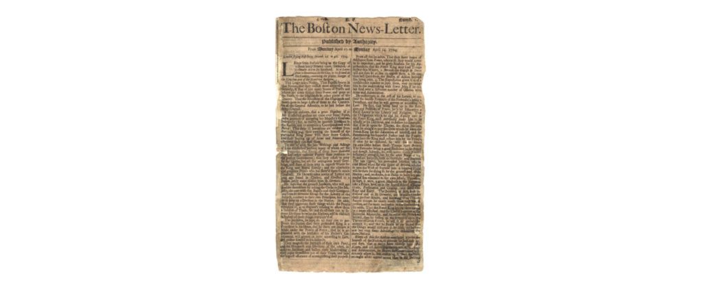 History of advetising — the Boston News-Letter