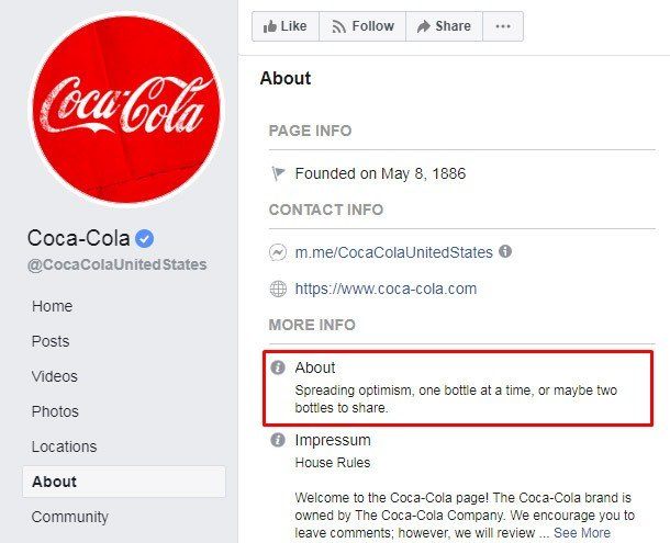 How to advertise on Facebook for free — Coca Cola