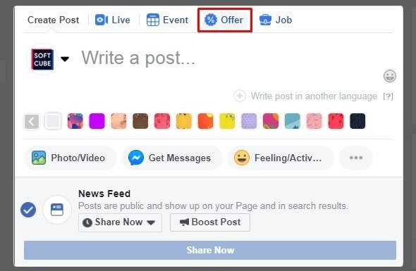 How to sell products on Facebook — Offer Ads