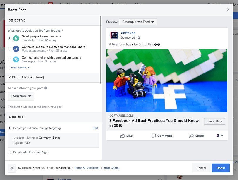 How to sell products on Facebook — Post Engagement Mockup