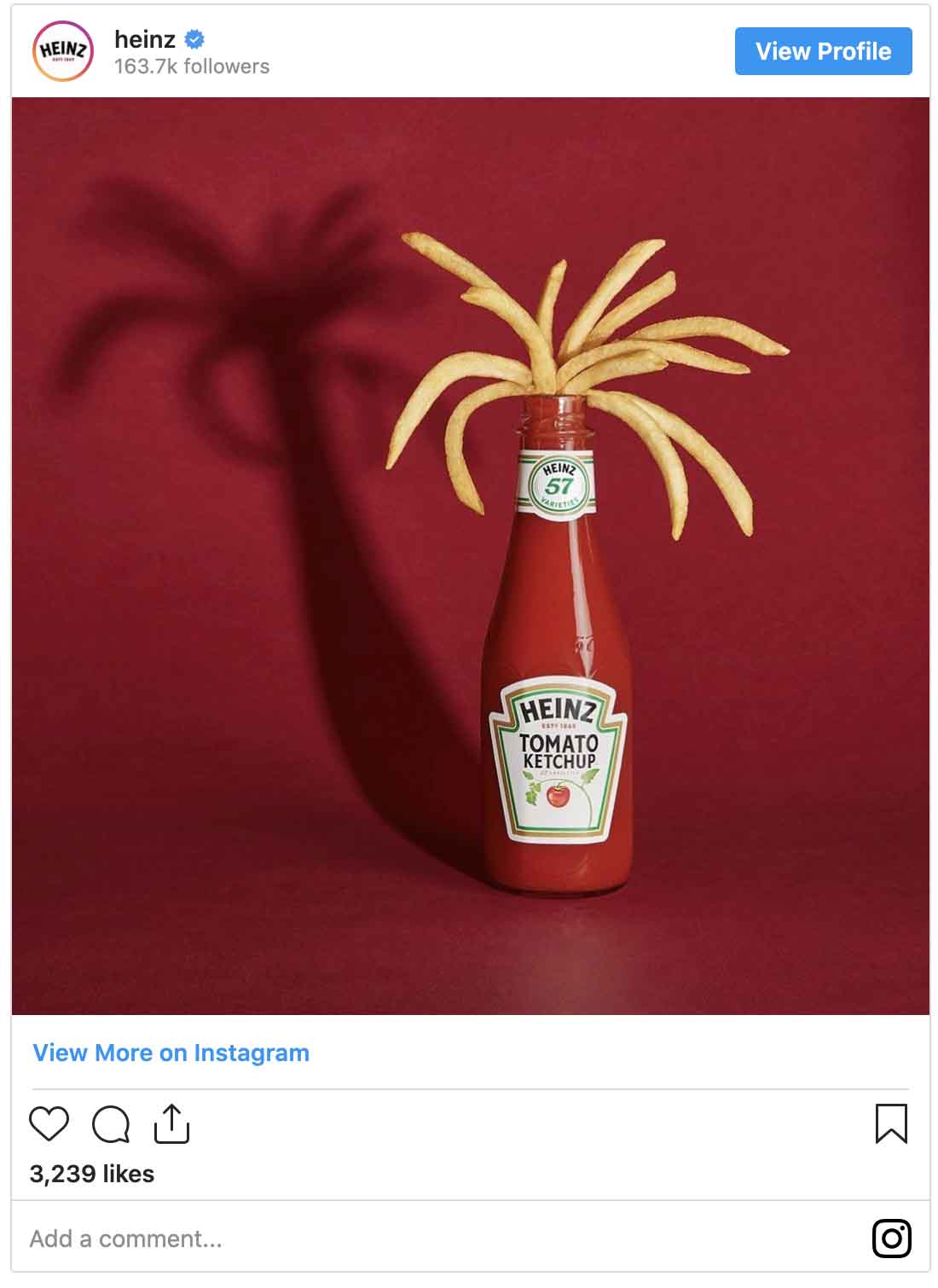 Instagram ads examples — Heinz