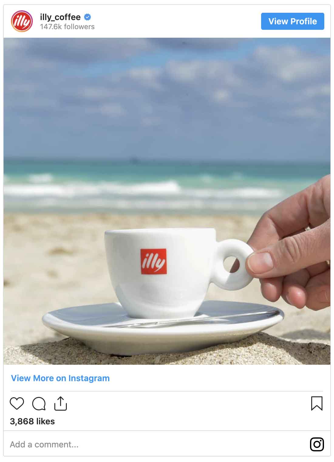 Instagram ads examples — Illy