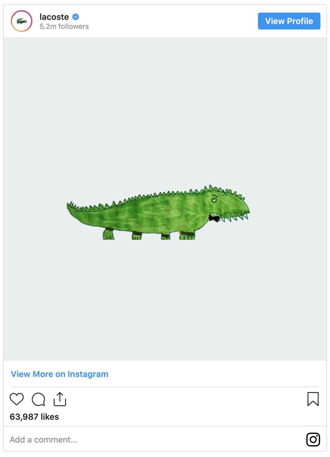 Instagram ads examples — Lacoste