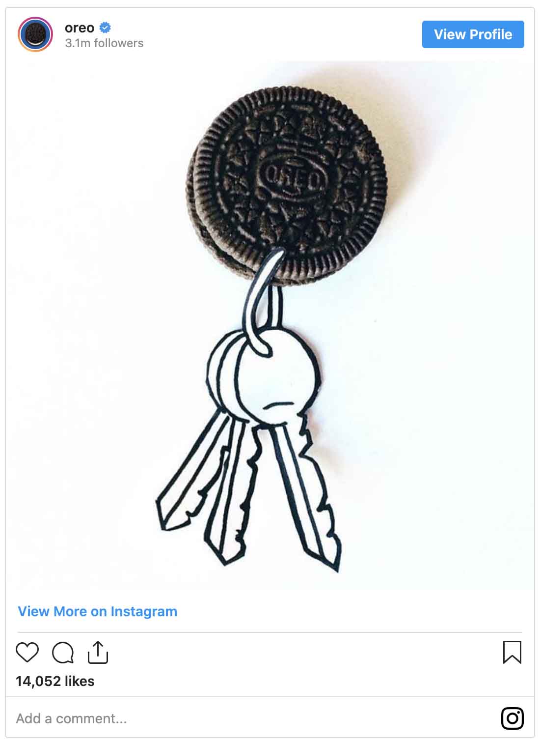 Instagram ads examples — Oreo