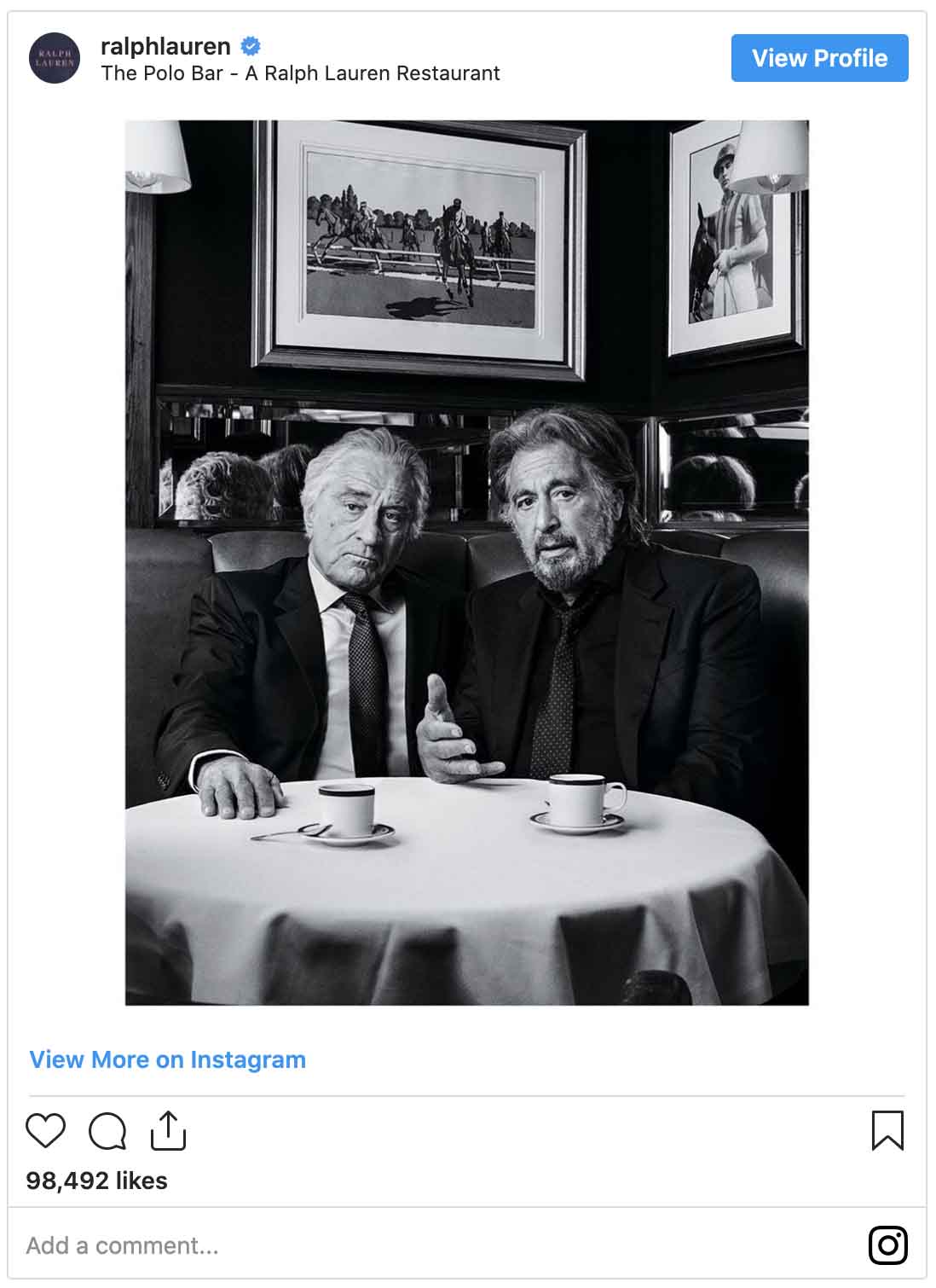 Instagram ads examples — Ralph Lauren