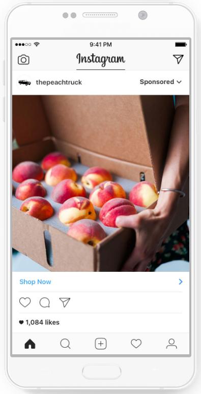 Instagram sponsored ads — Photo ads