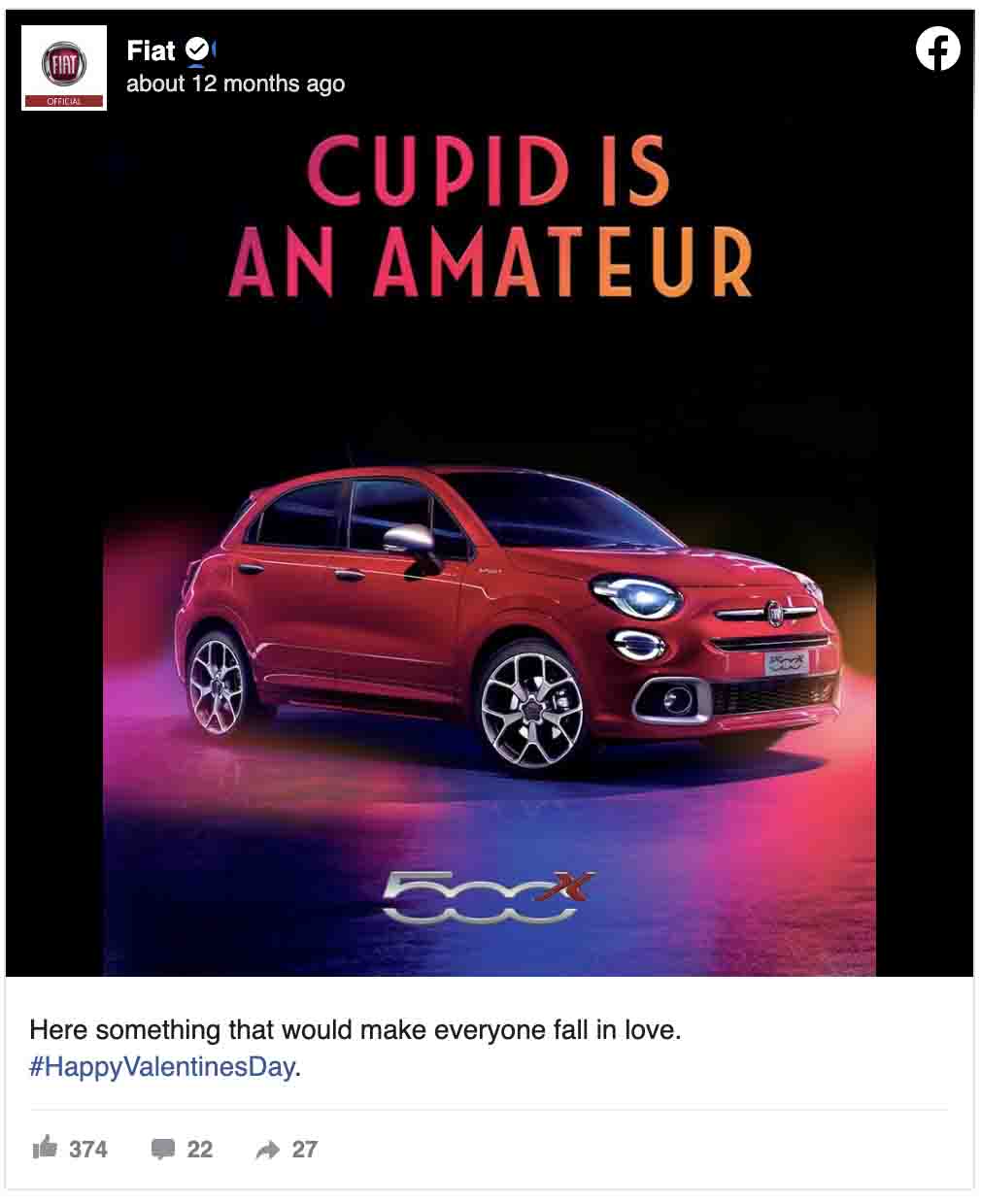 Valentine's Day ads — Fiat