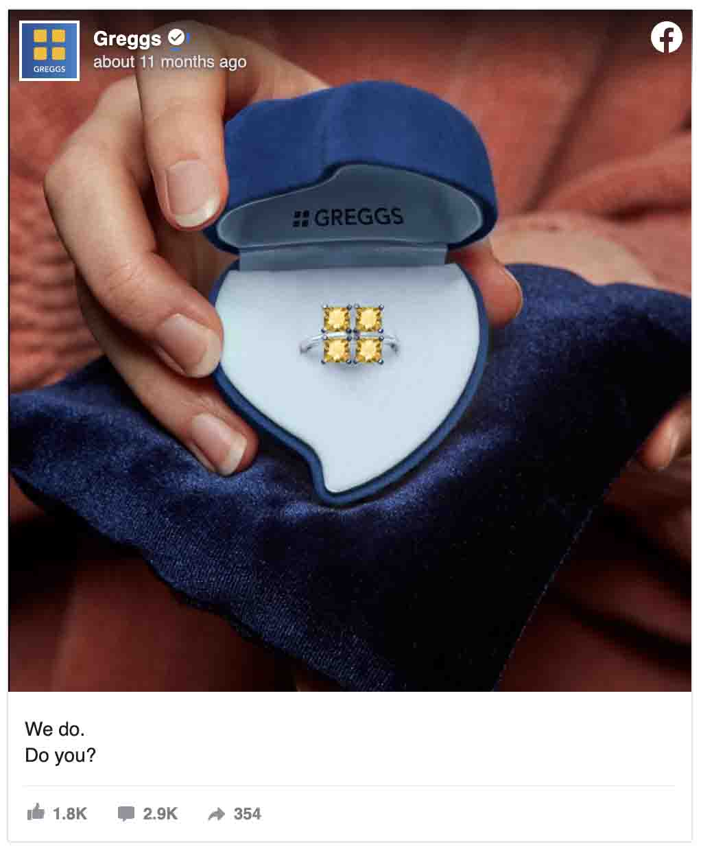 Valentine's Day ads — Greggs