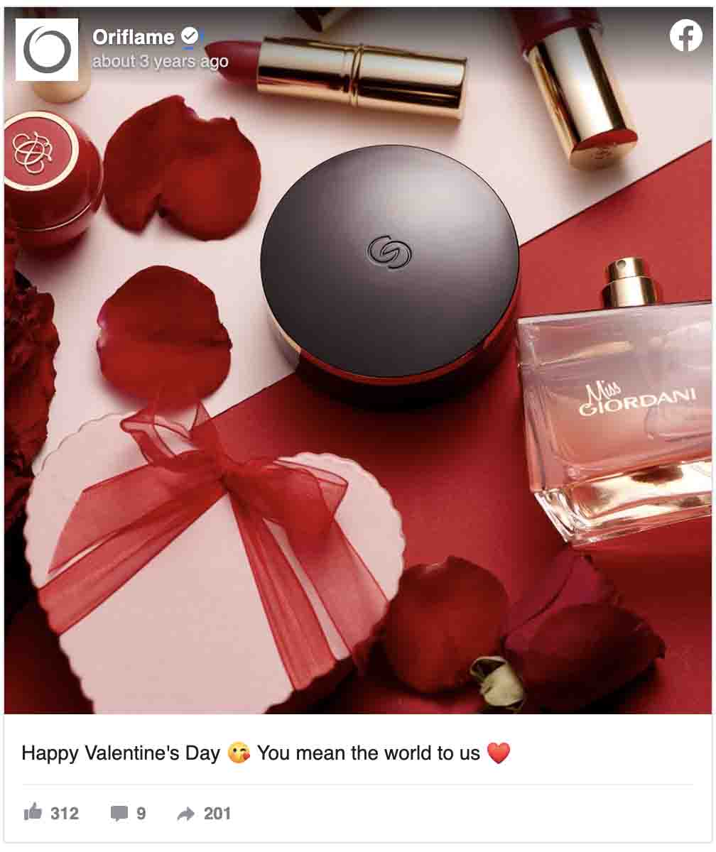 Valentine's Day ads — Oriflame