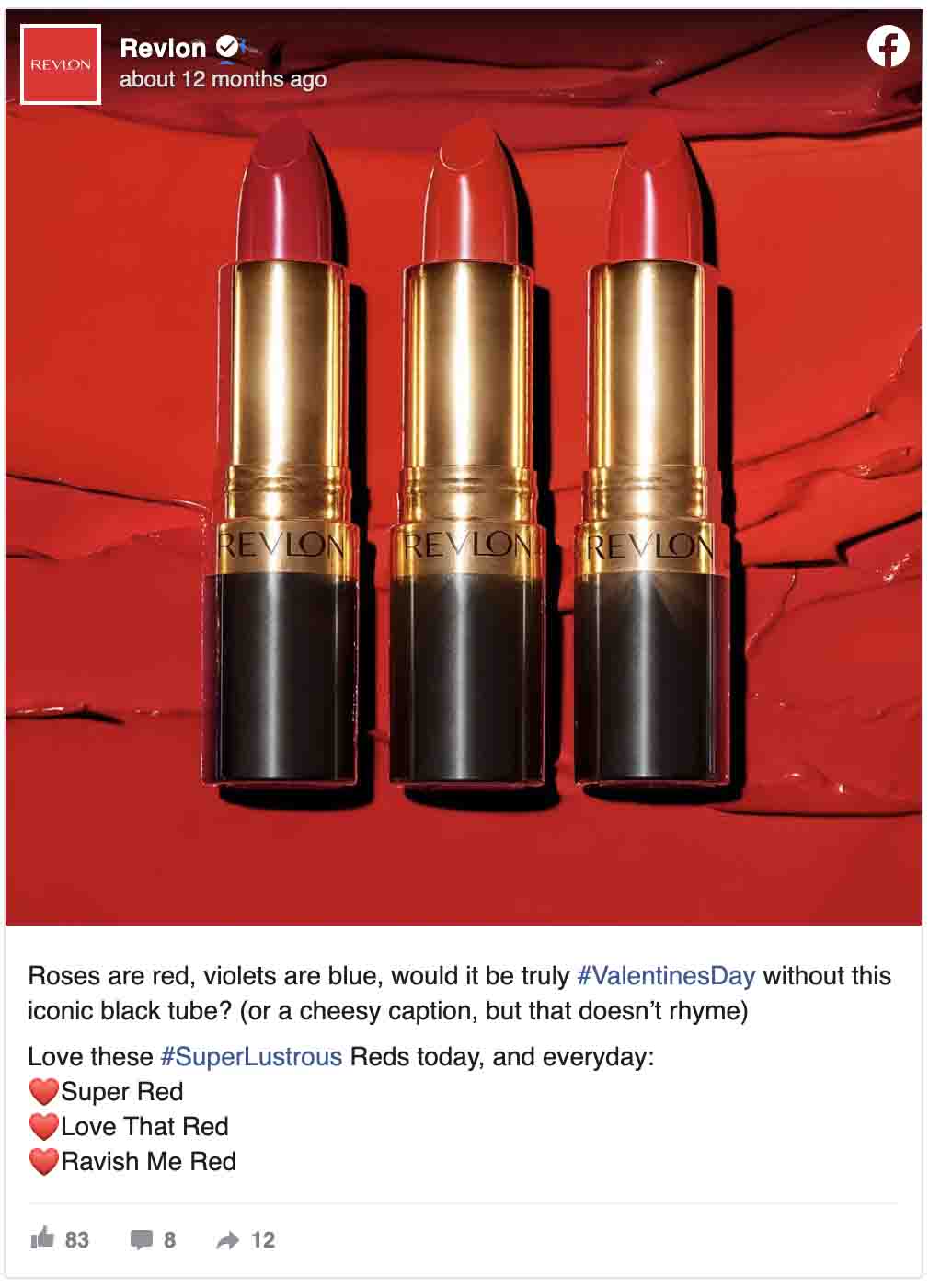 Valentine's Day ads — Revlon