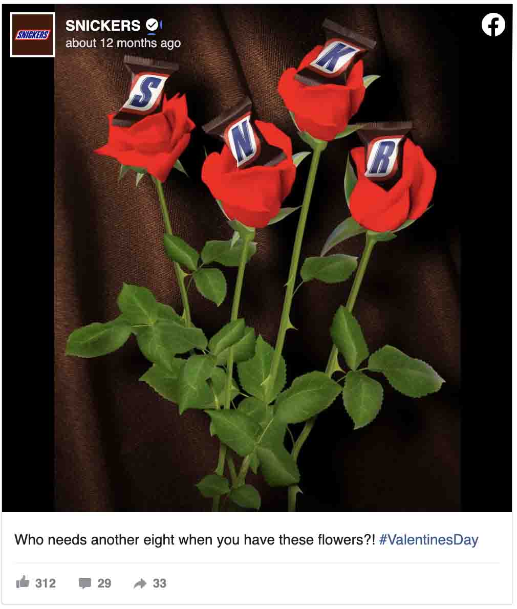 Valentine's Day ads — Snickers