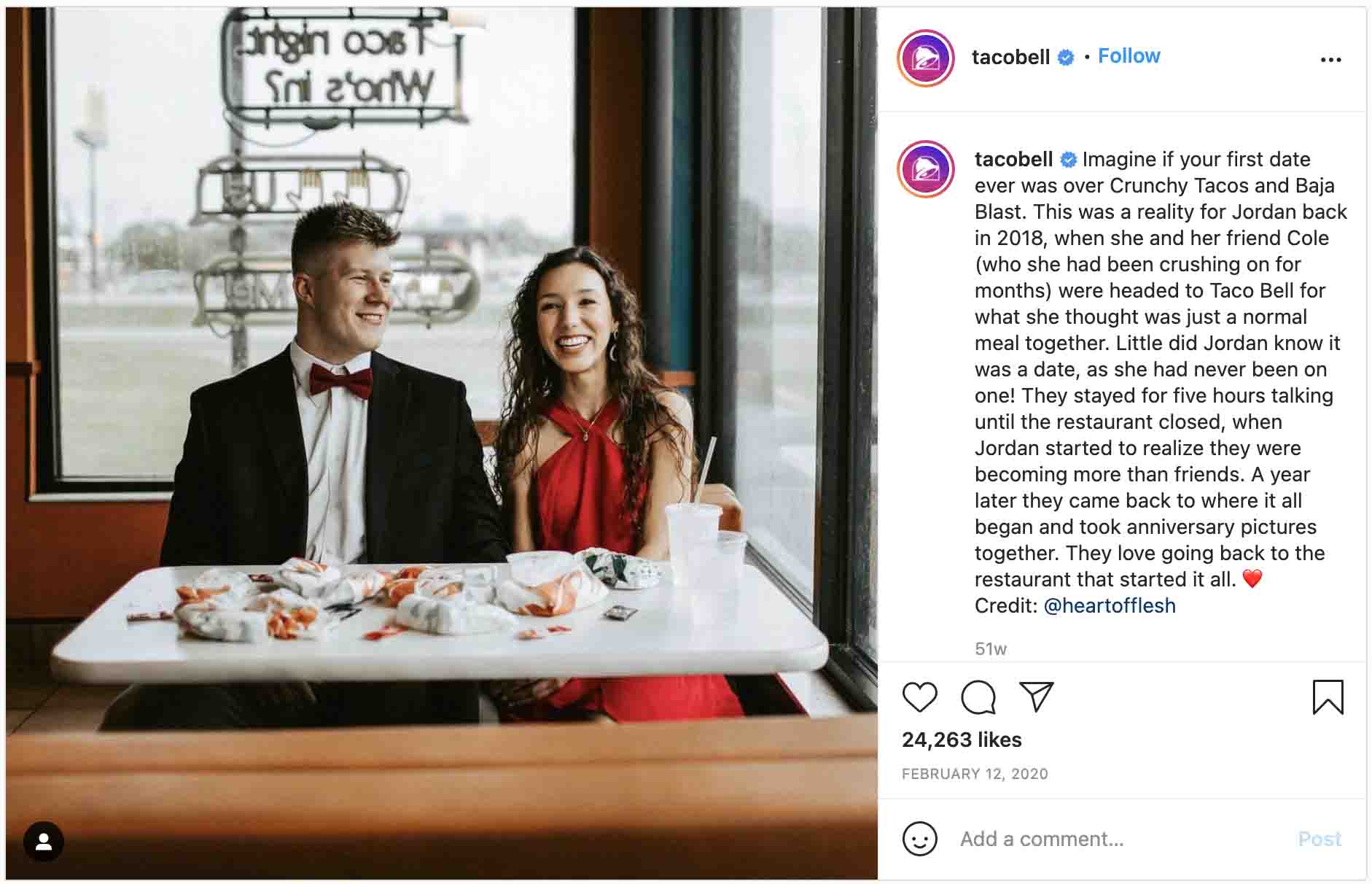 Valentine's Day ads — Taco Bell