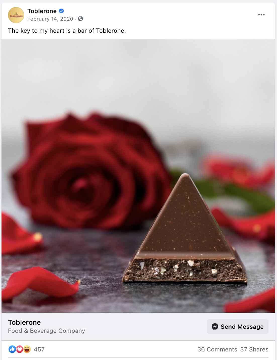 Valentine's Day ads — Toblerone