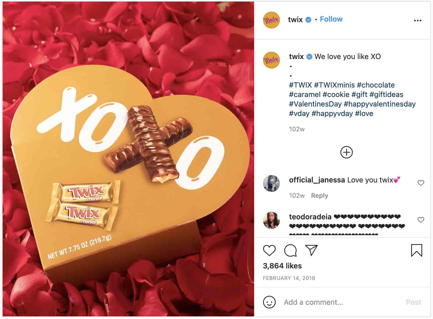 Valentine's Day ads — TWIX