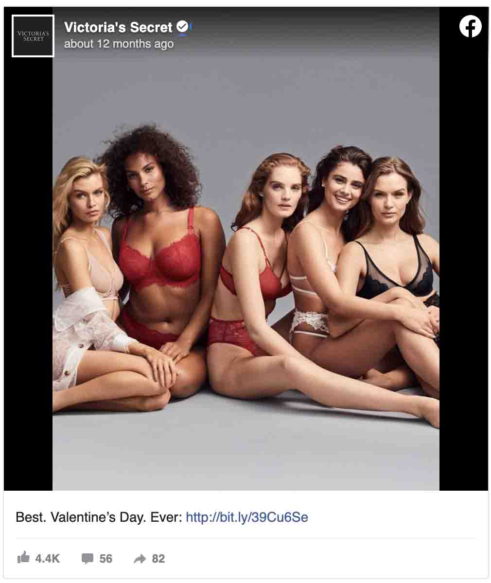 Valentine's Day ads — Victoria's Secret