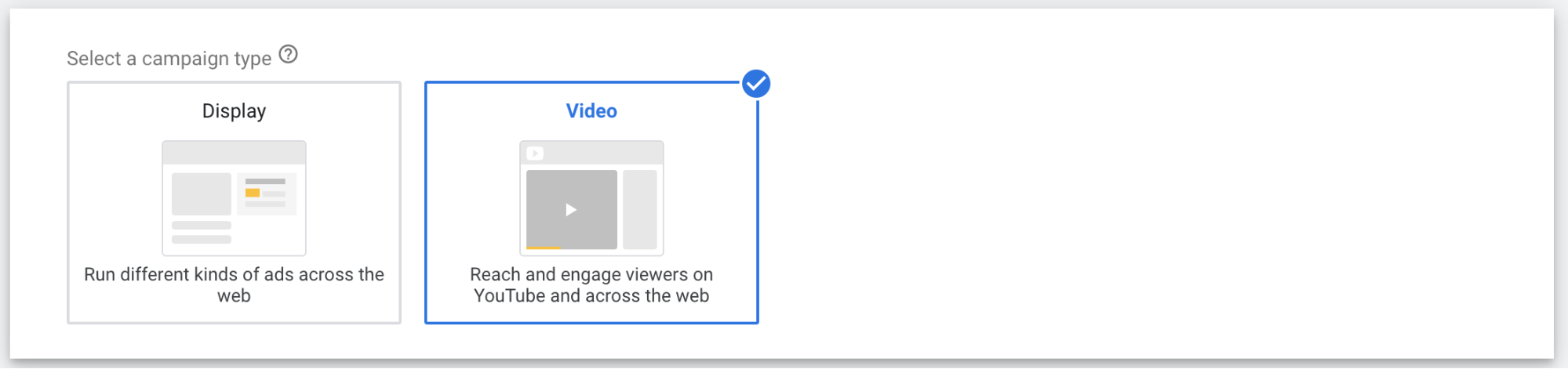 YouTube video ads — Video campaign type